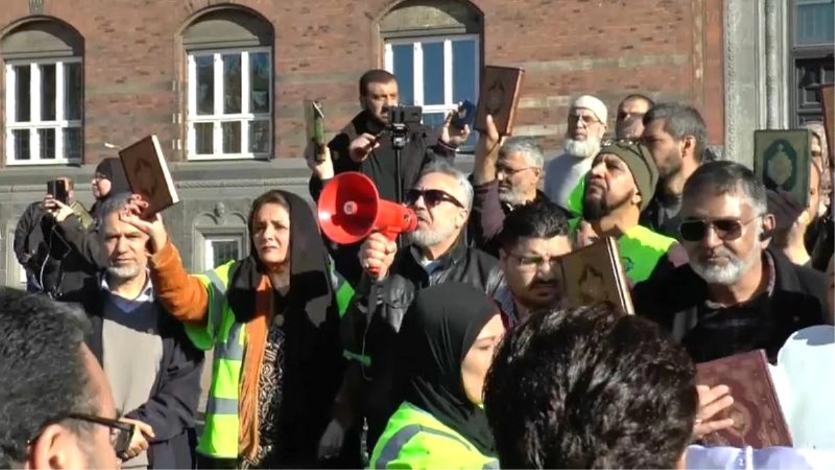 Danimarka\'da Müslümanlar Kur\'an Yakma Eylemini Protesto Etti