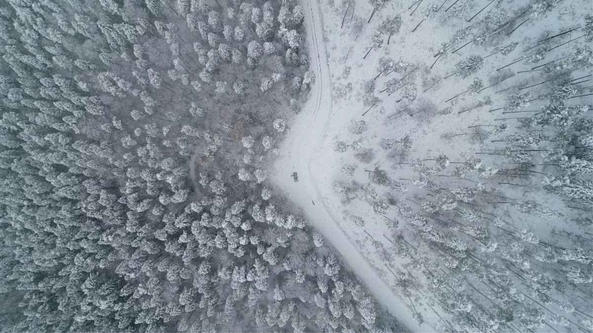Karabük\'te Yüksek Kesimlerde Kar Yağışı Etkili Oluyor
