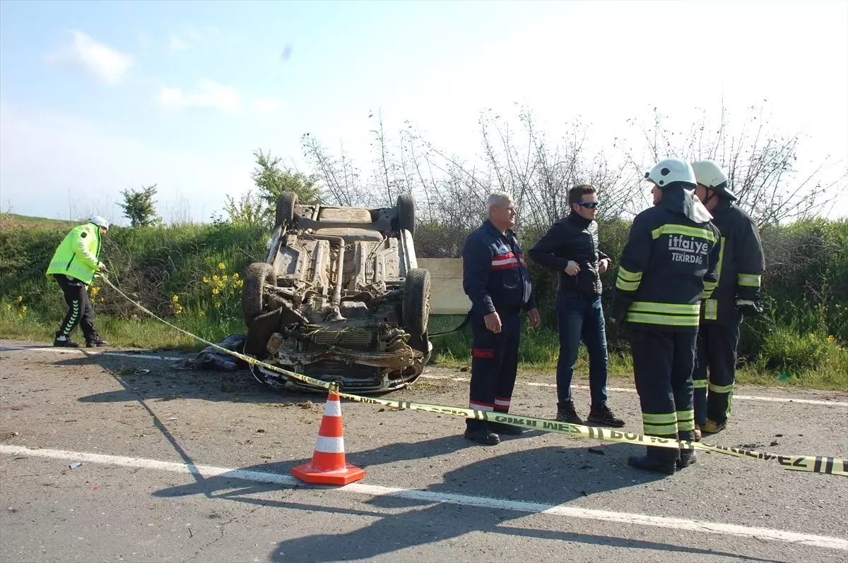 Tekirdağ\'da Trafik Kazası: 1ölü, 1 Yaralı