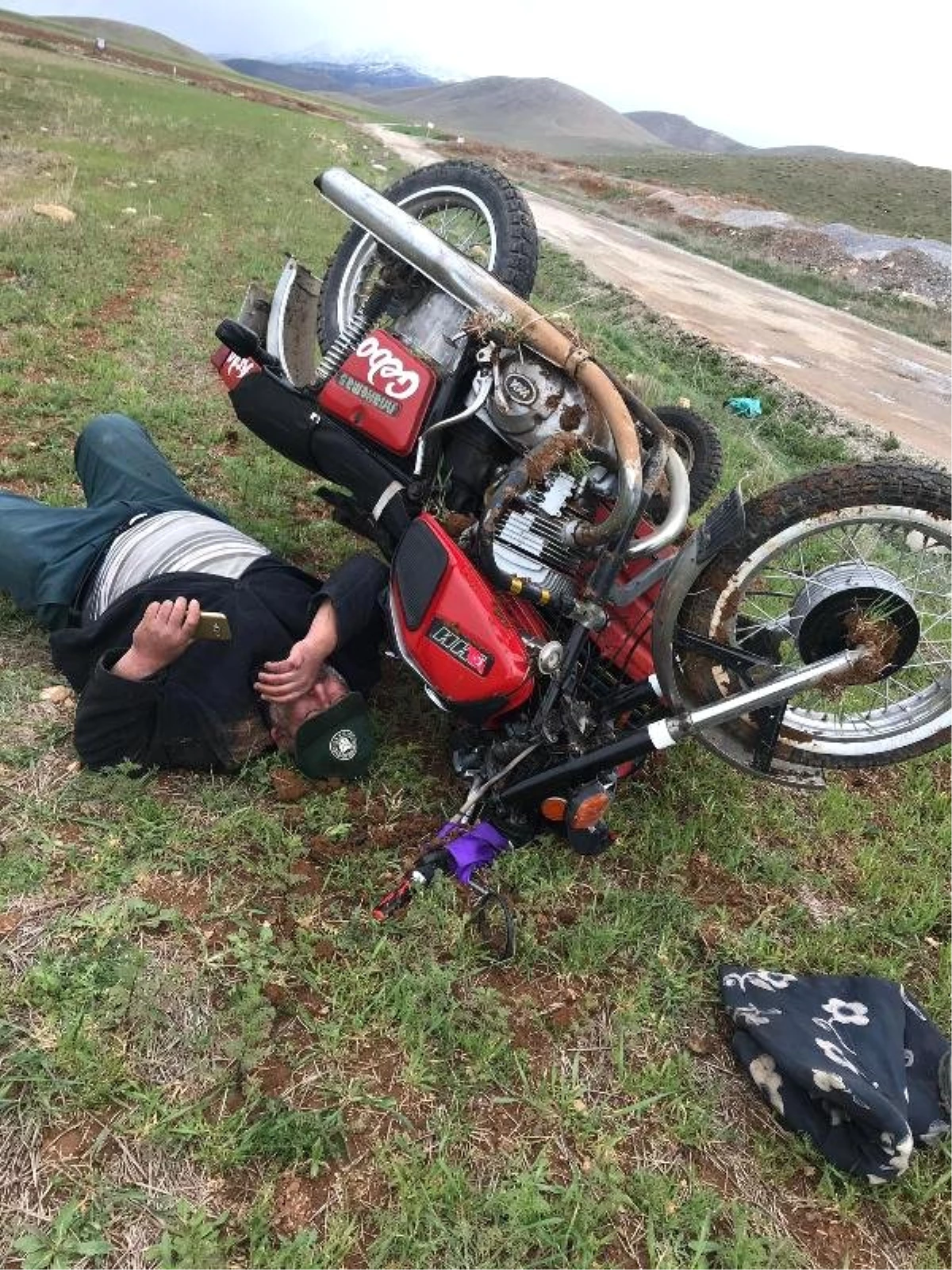 195 Promil Alkolle Bindiği Motosikletle Yaptığı Kazada Ağır Yaralandı