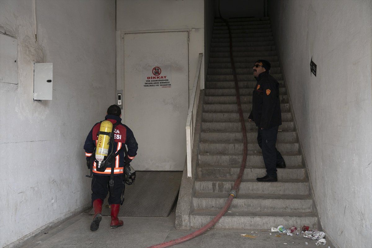Başkentte Yangın