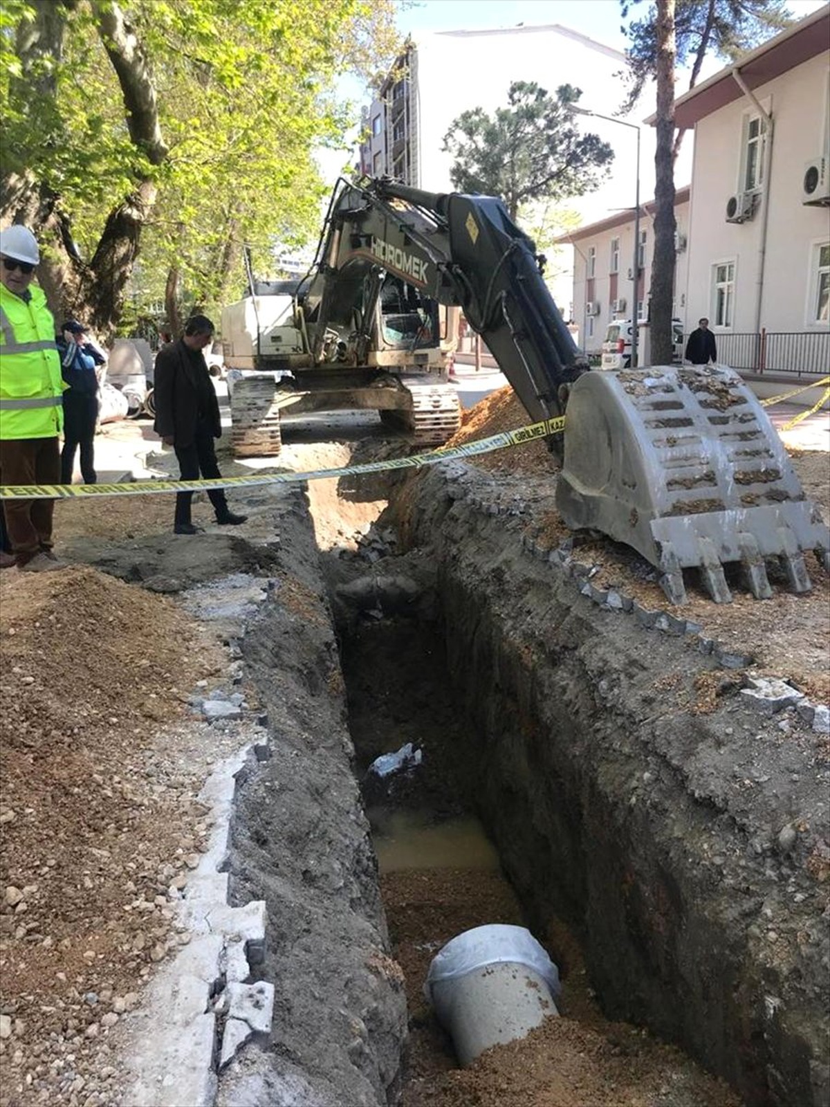 Kanalizasyon Çalışmasında Tarihi Eser Bulundu