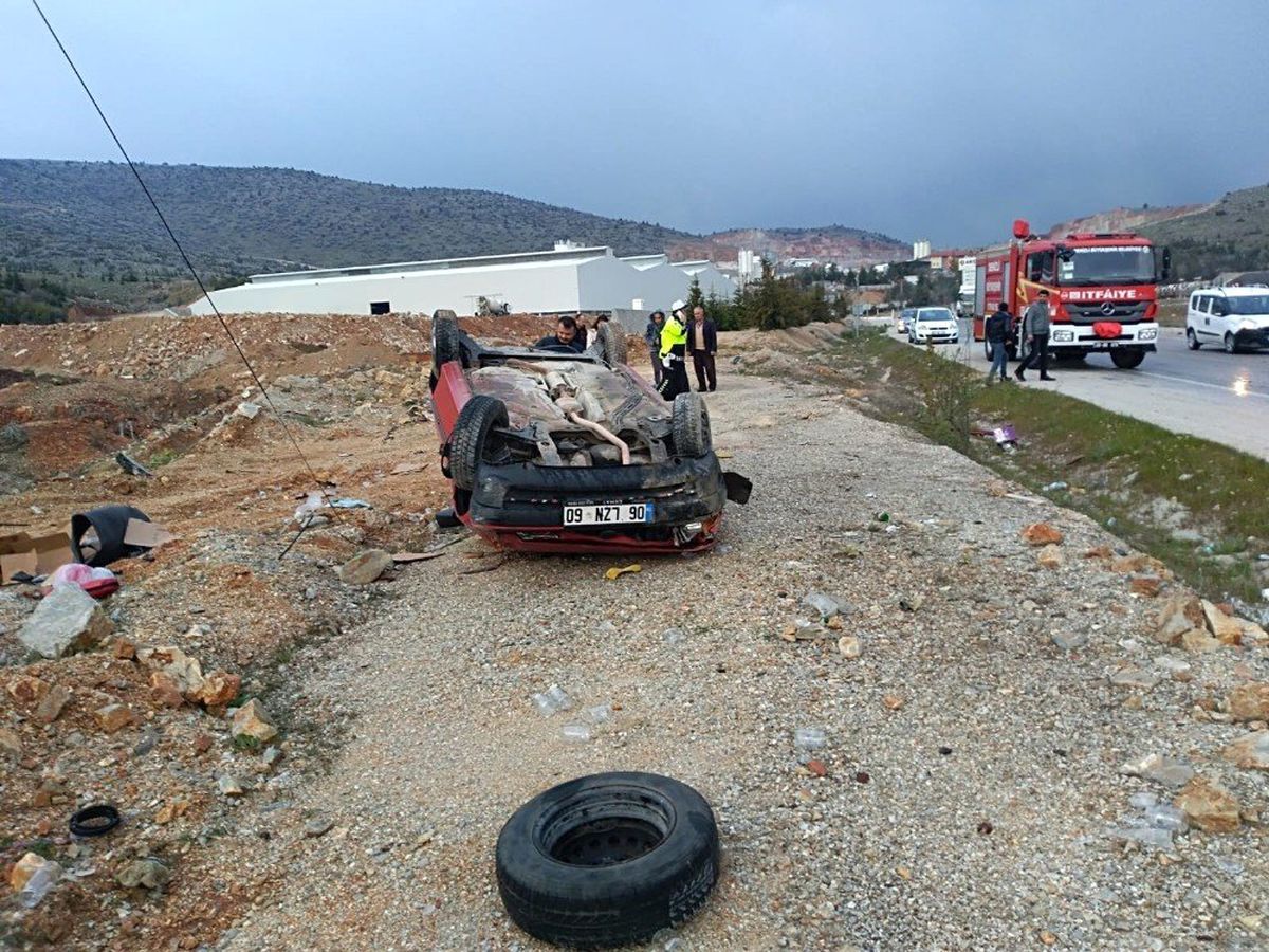 Otomobil Takla Attı: 1 Yaralı