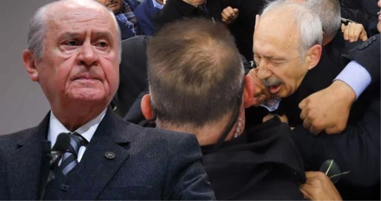 Bahçeli\'den, Kılıçdaroğlu\'na Yapılan Saldırıya İlk Yorum: Memnuniyet Duymak Mümkün Değil