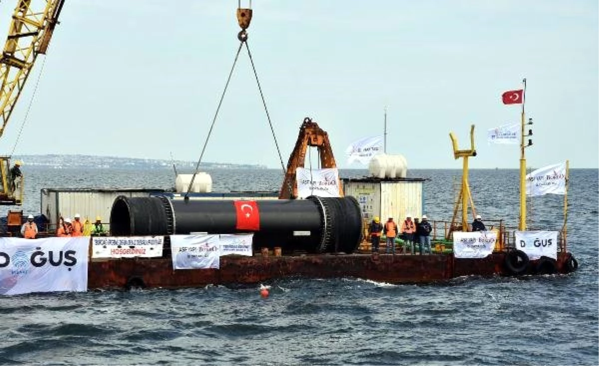Trakya\'yı Kirlilikten Kurtaracak Projede, Marmara Denizi\'ne Son Boru İndirildi