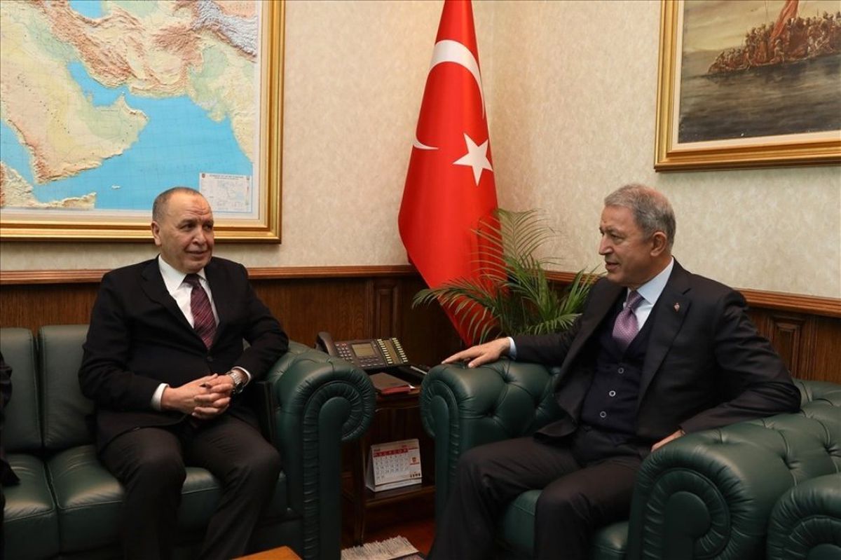 Bakan Akar Libya Büyükelçisi Abdulkadir\'i Kabul Etti