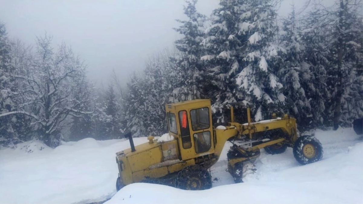 Karla Kaplı Yollar Belediye Tarafından Hızla Açılıyor