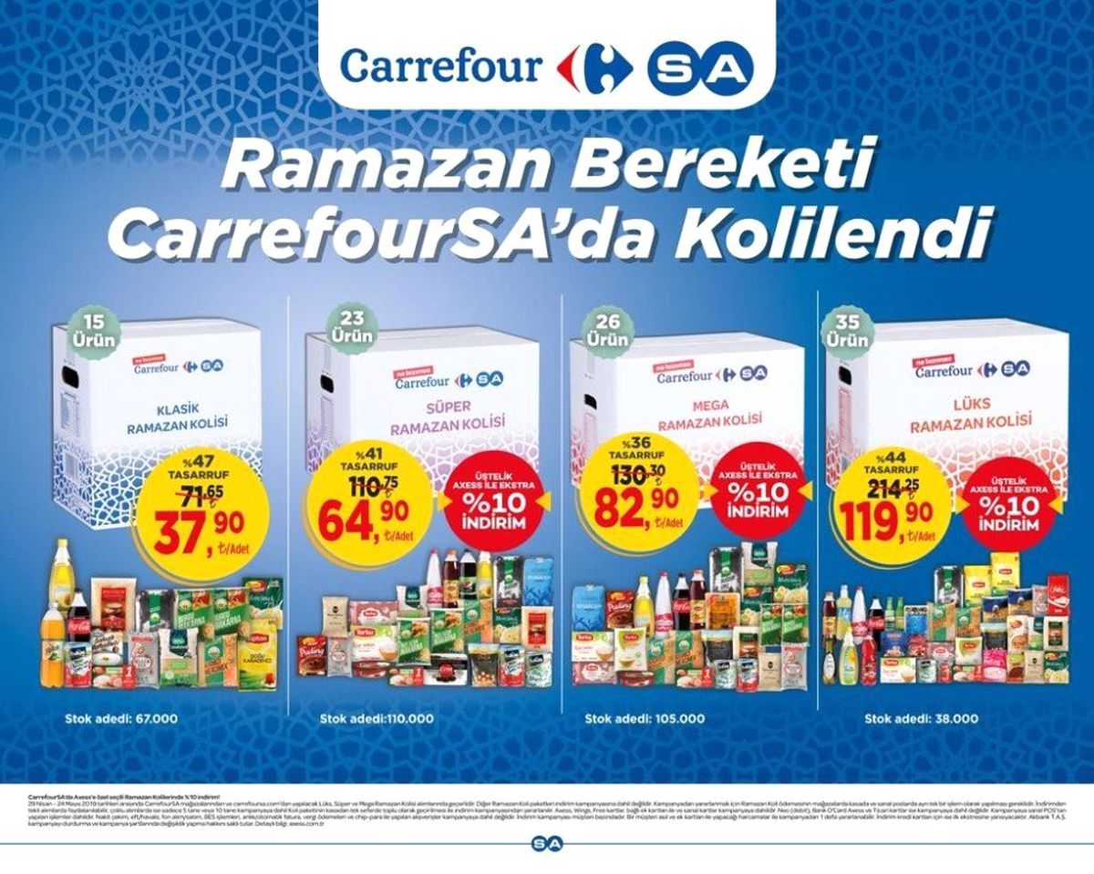 Ramazan\'da Dört Farklı Koli Seçeneği