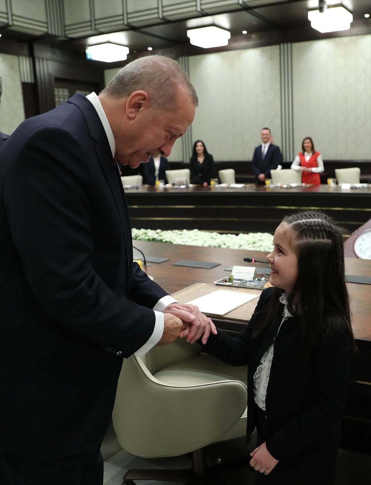 Cumhurbaşkanı Erdoğan Çocukları Kabul Etti