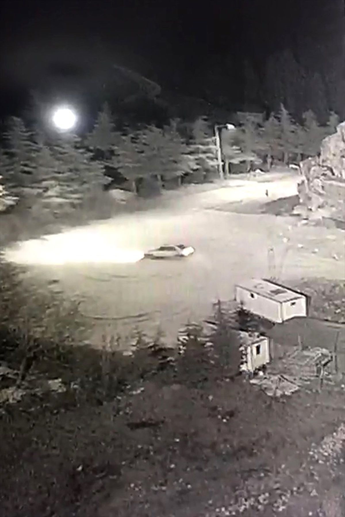 Karda "Drift" Yapan Sürücüye Para Cezası