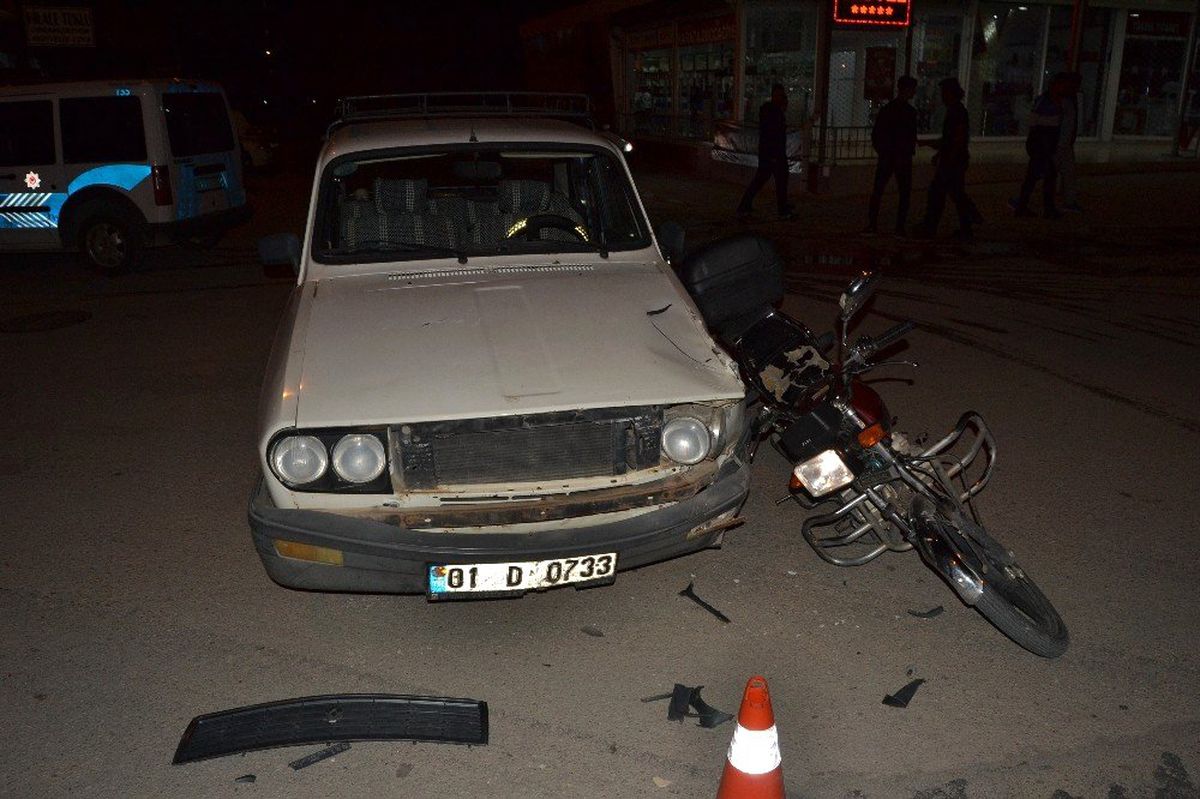 Kozan\'da Trafik Kazası 1 Yaralı