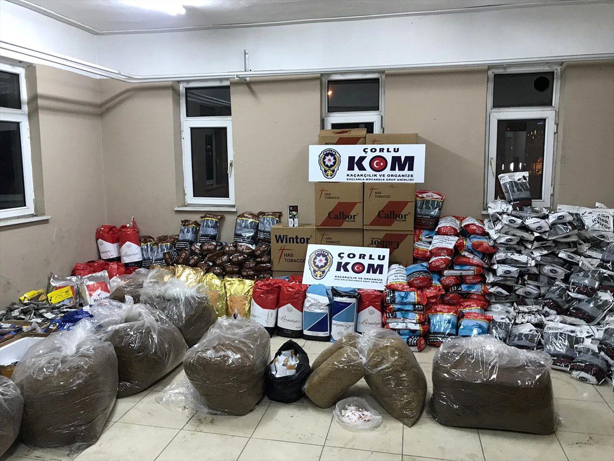 Tekirdağ\'da "Kaçak Tütün" Operasyonu