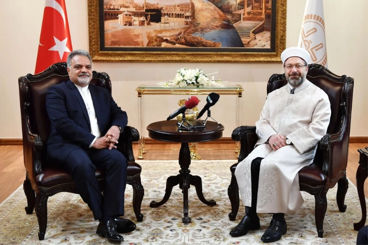 Başkan Erbaş, İran Büyükelçisi Muhammed Farazmand\'ı Kabul Etti