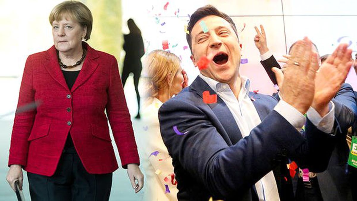 Merkel\'den Zelenskiy\'e Tebrik Telefonu