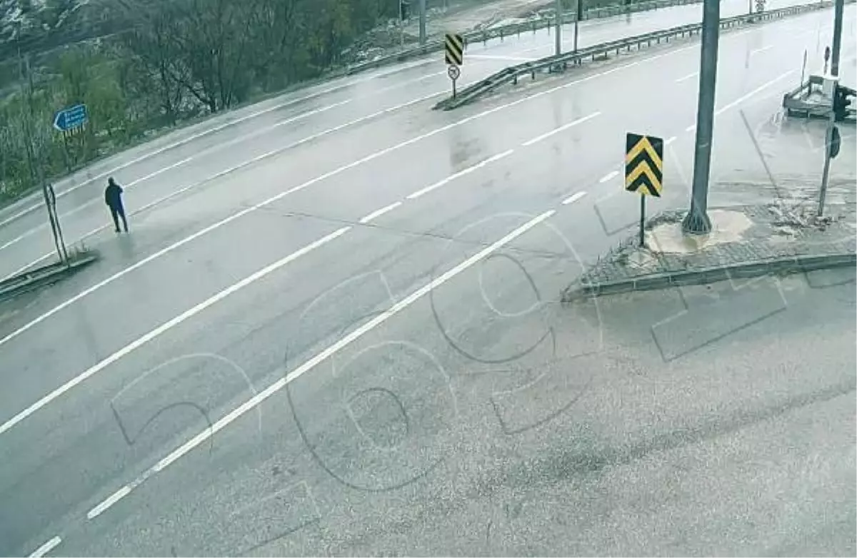 Amasya\'da Ölüm Teğet Geçti, O Anlar Güvenlik Kamerasında