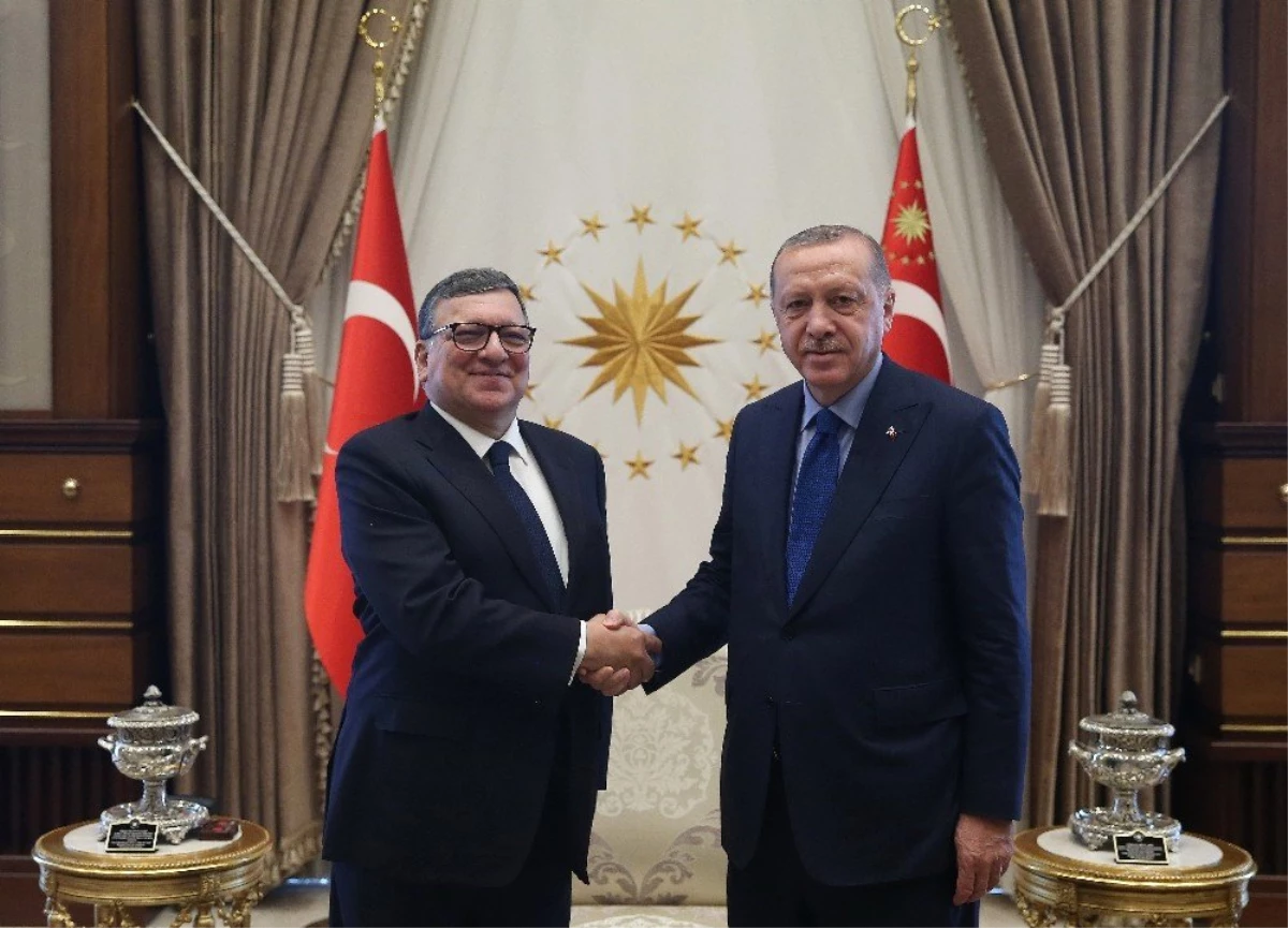 Cumhurbaşkanı Erdoğan, Jose Manuel Barroso\'yu Kabul Etti