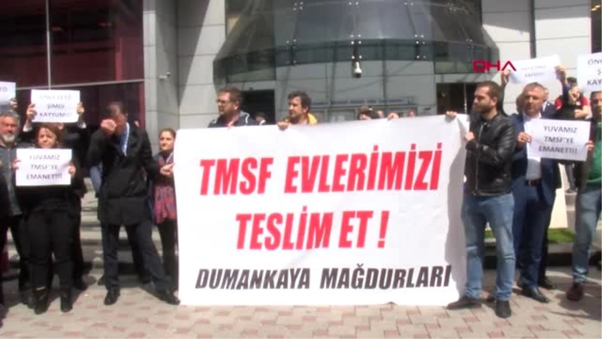İstanbul-Dumankaya İnşaat Mağdurları TMSF Önünde Eylem Yaptı