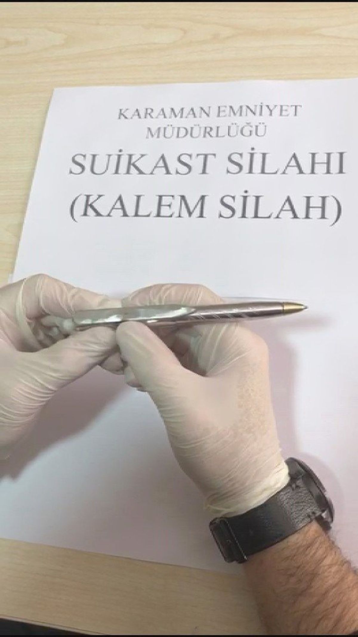 Karaman\'da Suikast Silahı Ele Geçirildi