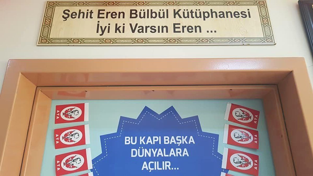Şehit Eren Bülbül\'ün Adı Kağızman\'da Kütüphaneye Verildi