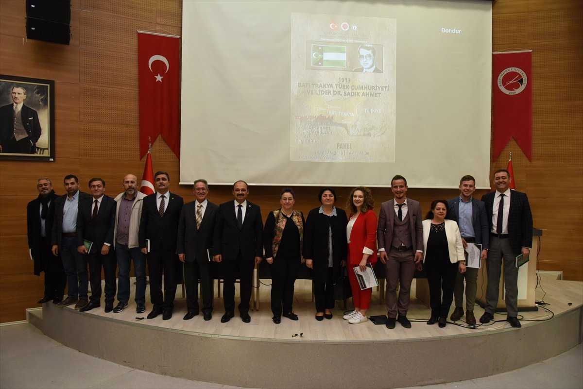 1913 Batı Trakya Cumhuriyeti ve Lider Dr. Sadık Ahmet Paneli"