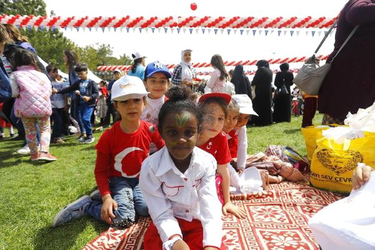 Ankara\'da Mülteci Çocuklar 23 Nisan\'ı Kutladı