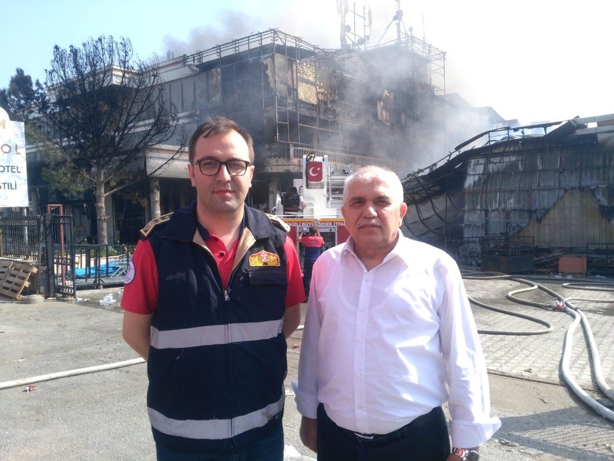 Alev Alev Yanan Fabrikada Soğutma Çalışmaları Başladı