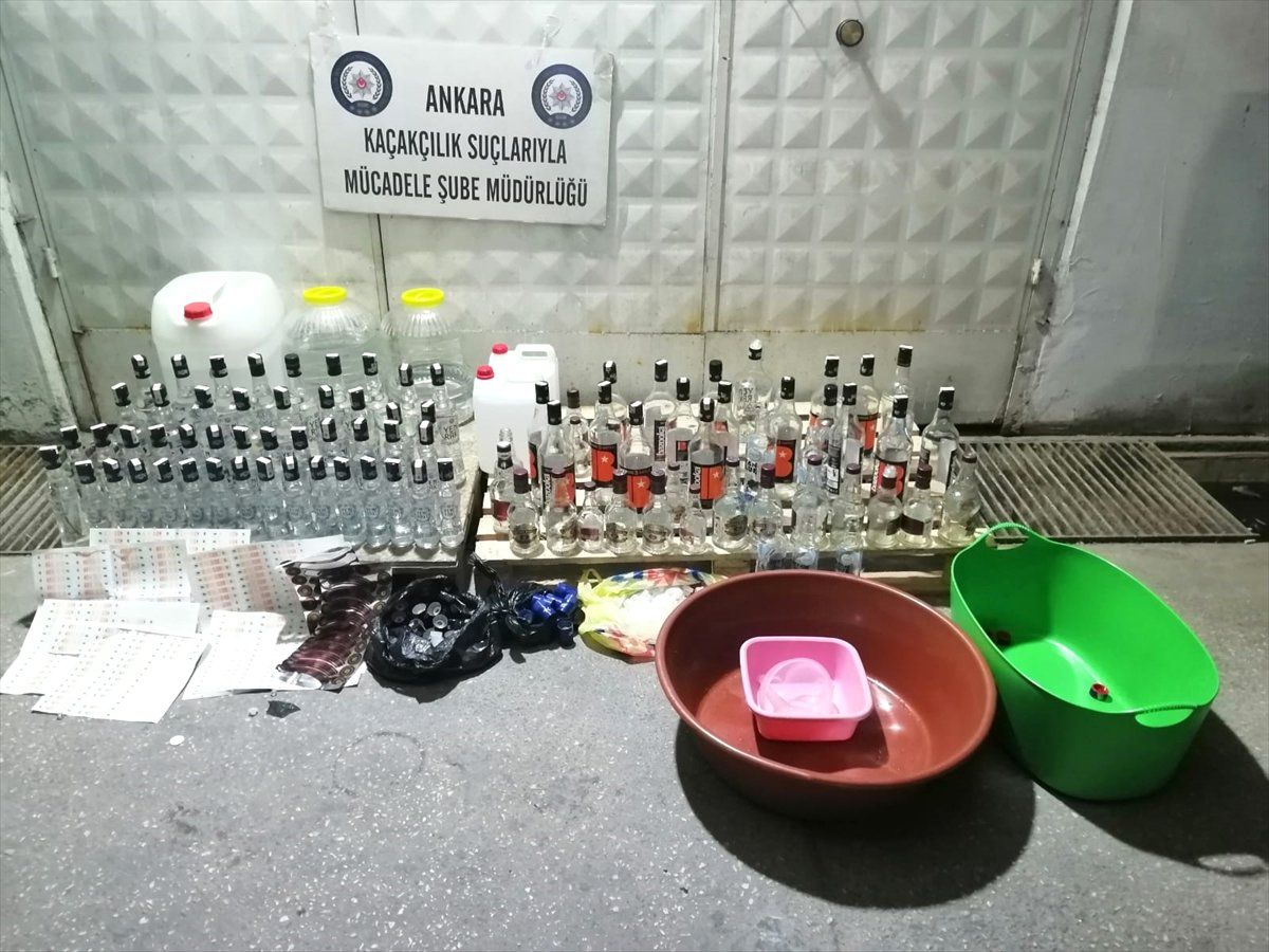 Başkentte Sahte Alkol Operasyonu