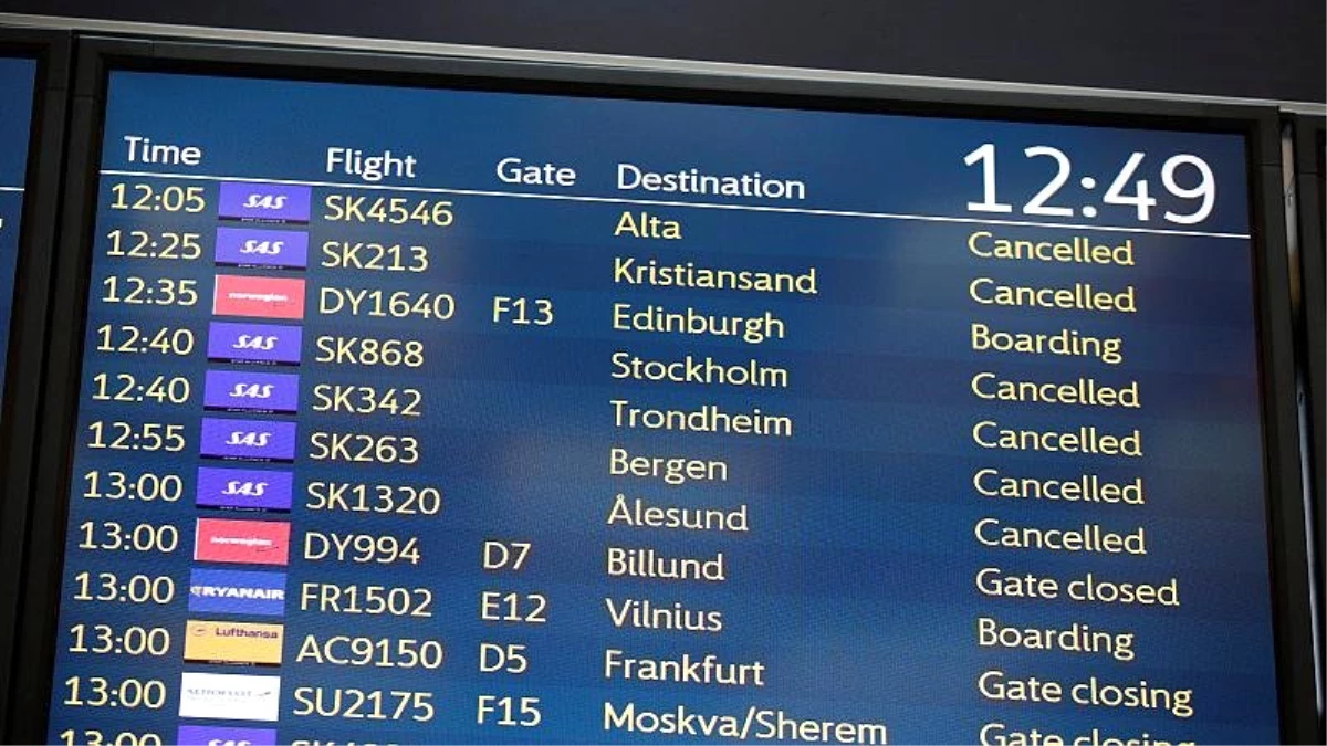 İskandinav Havayolları\'nda Grev Devam Ediyor: 587 Uçuş Daha İptal Edildi
