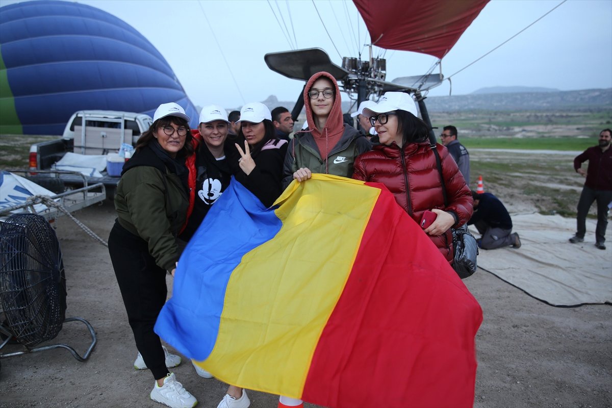 Romanya Büyükelçiliği Kapadokya\'da Sıcak Hava Balonu Uçurdu