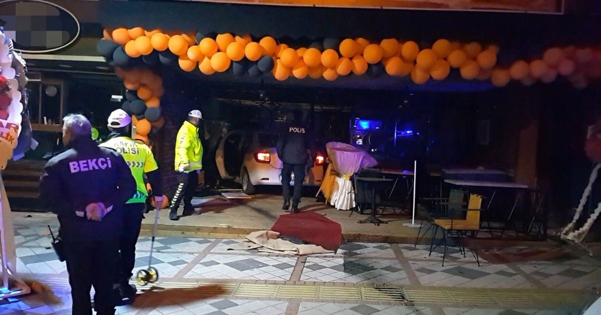 Alkollü Sürücü İş Yerine Daldı