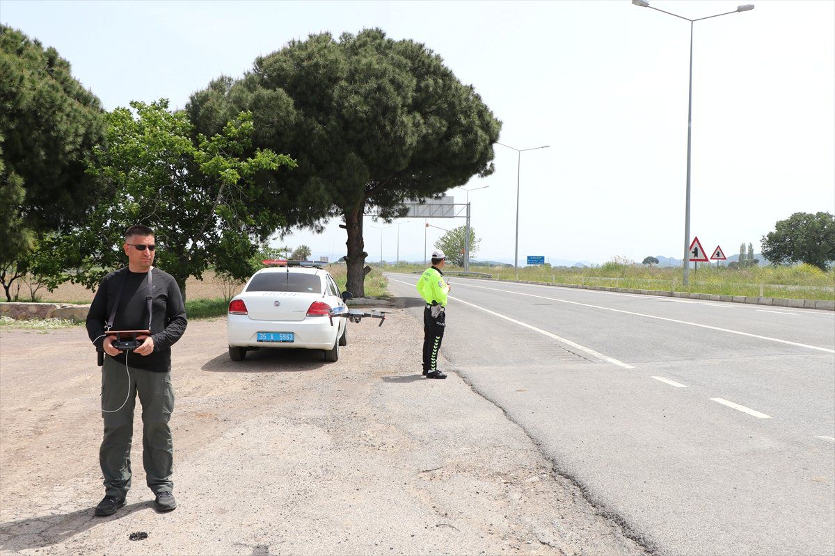 Drone ile Denetim Kural İhlali Yapan Sürücülere Göz Açtırmadı