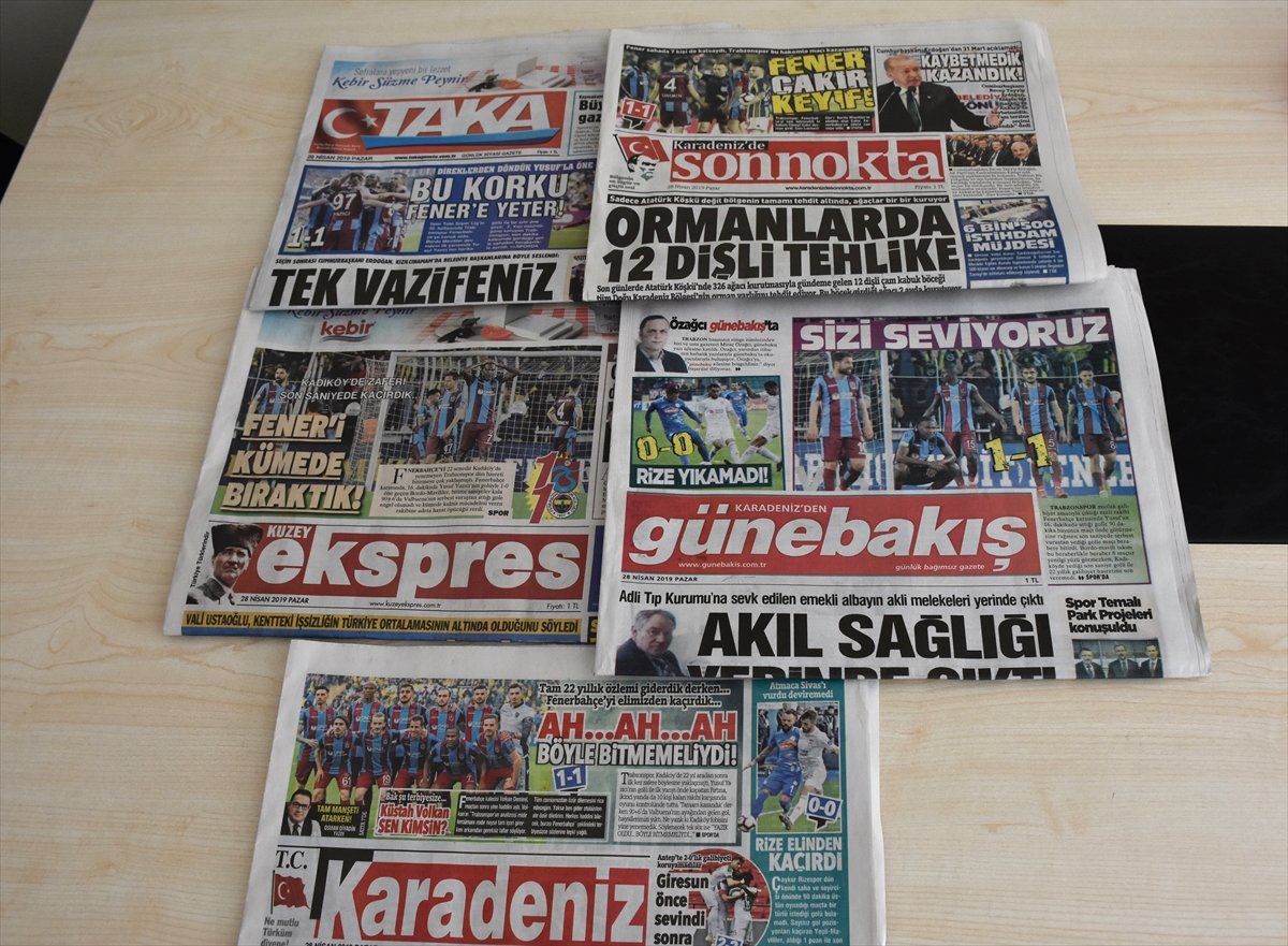 Trabzon Yerel Gazetelerinde Beraberlik Üzüntüsü
