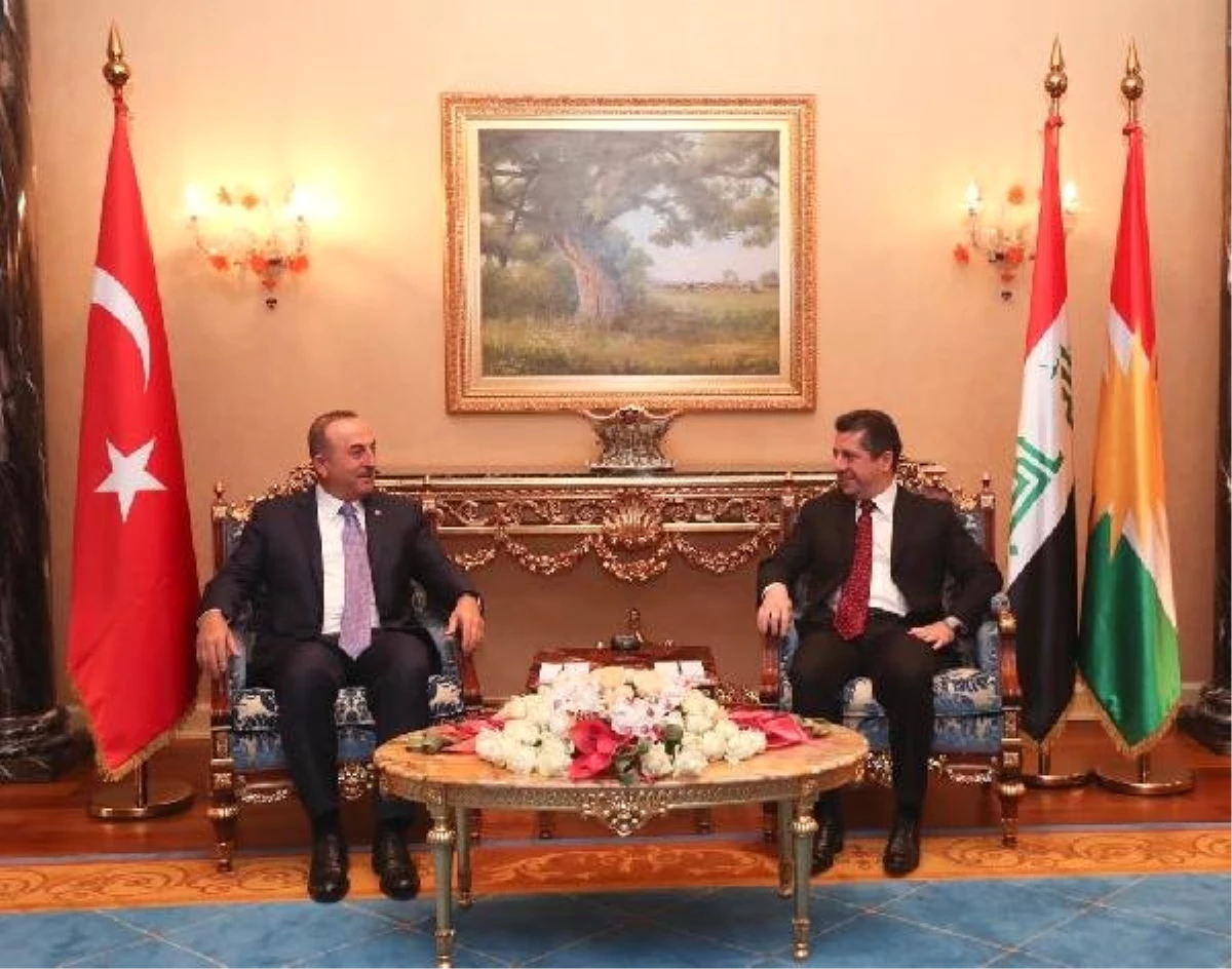 Çavuşoğlu, Ikby Başbakanı Neçirvan Barzani ile Görüştü