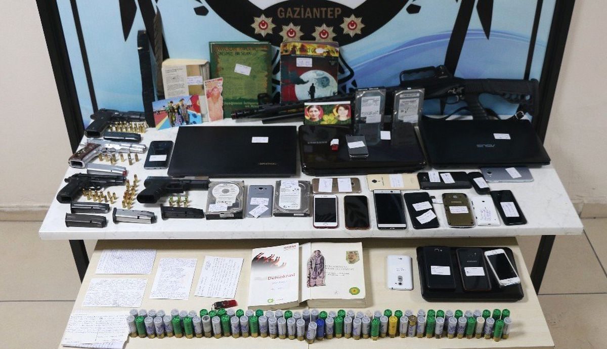 Gaziantep\'te Terör Operasyonu: 21 Gözaltı