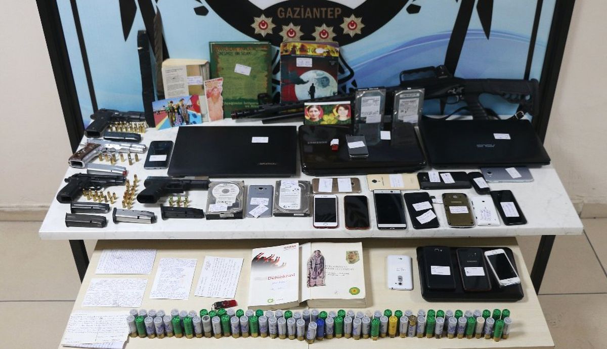 Gaziantep\'te Terör Operasyonu: 21 Gözaltı