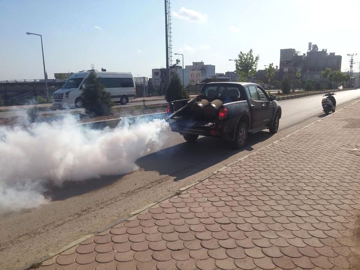 Kilis\'te İlaçlama Sürüyor