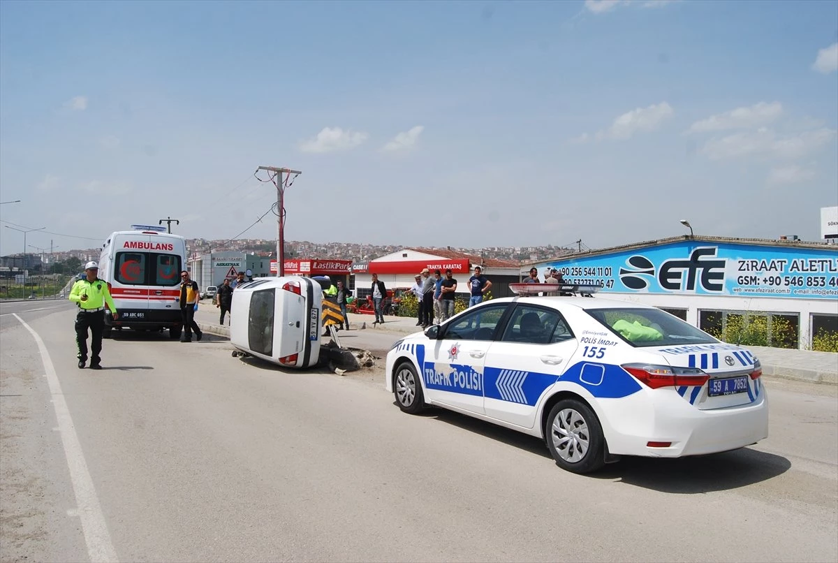 Malkara\'da Trafik Kazası: 1 Yaralı
