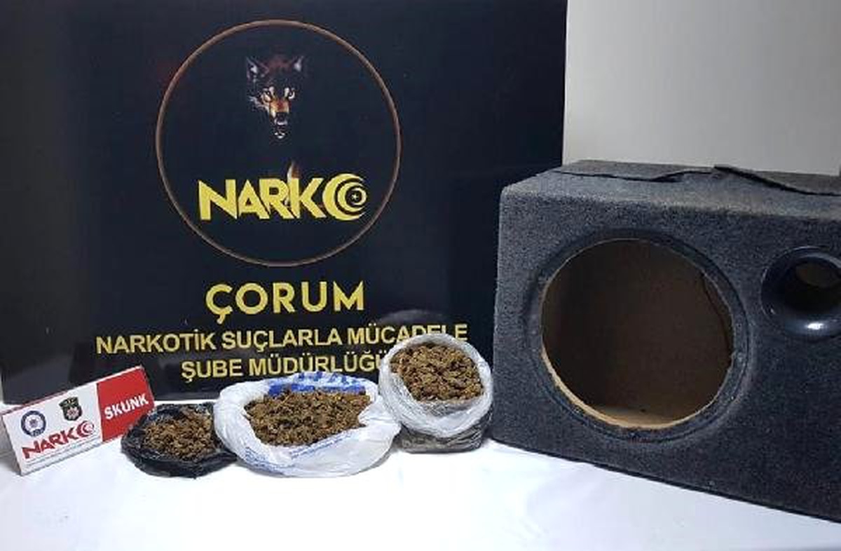 Otomobil Hoparlöründeki \'Skunk\'a 3 Tutuklama