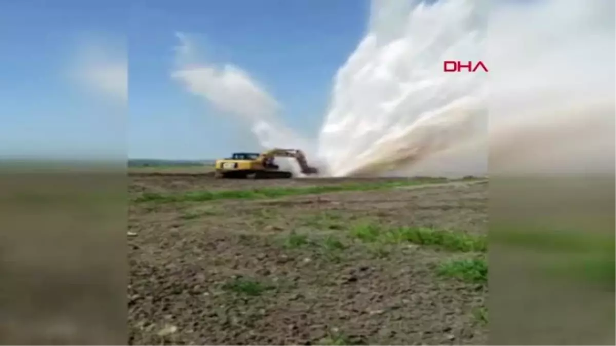 Tekirdağ Boru Patladı, Su Metrelerce Havaya Fışkırdı