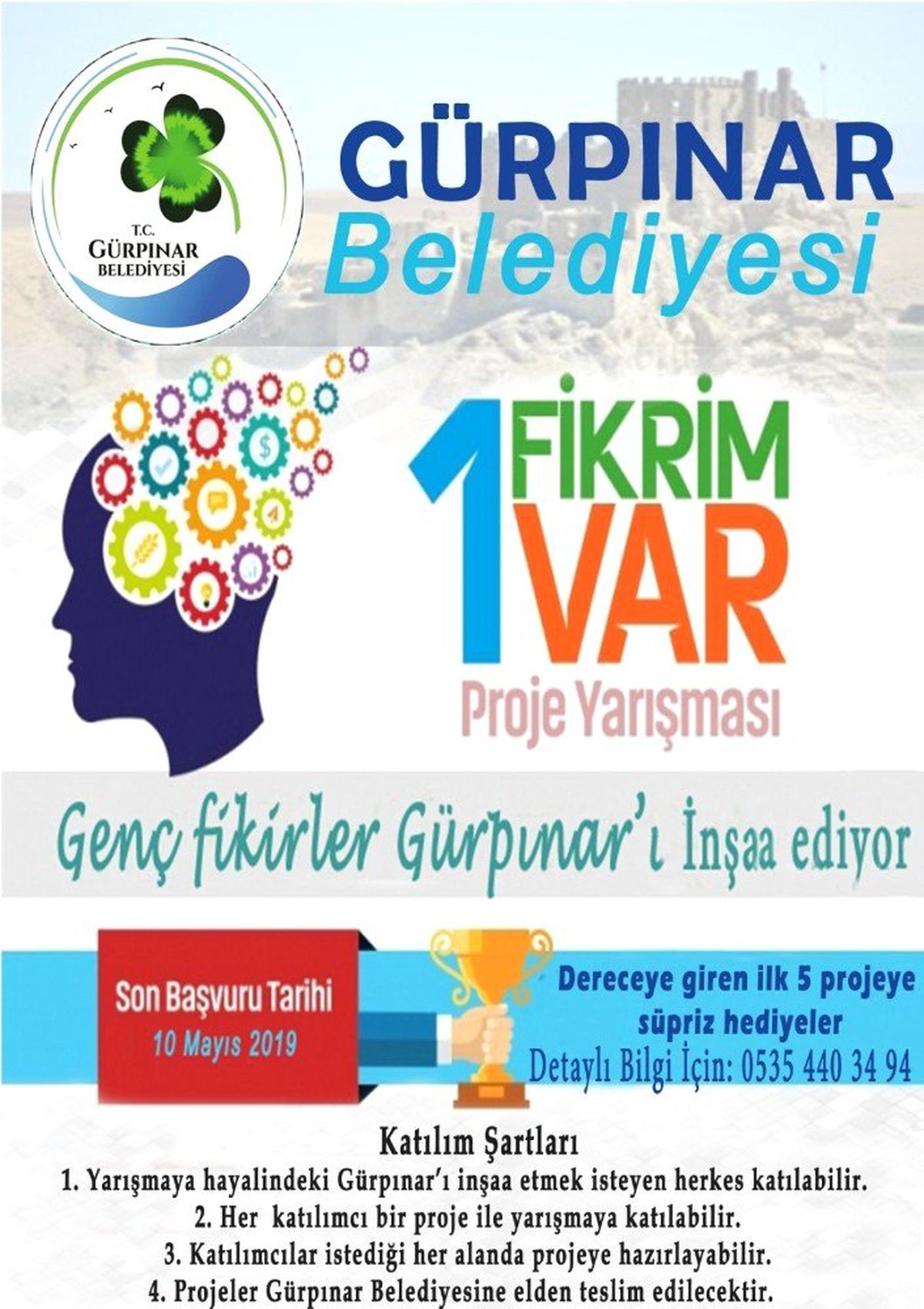 Gürpınar\'da "Genç Fikirler Gürpınar\'ı İnşa Ediyor" Proje Yarışması