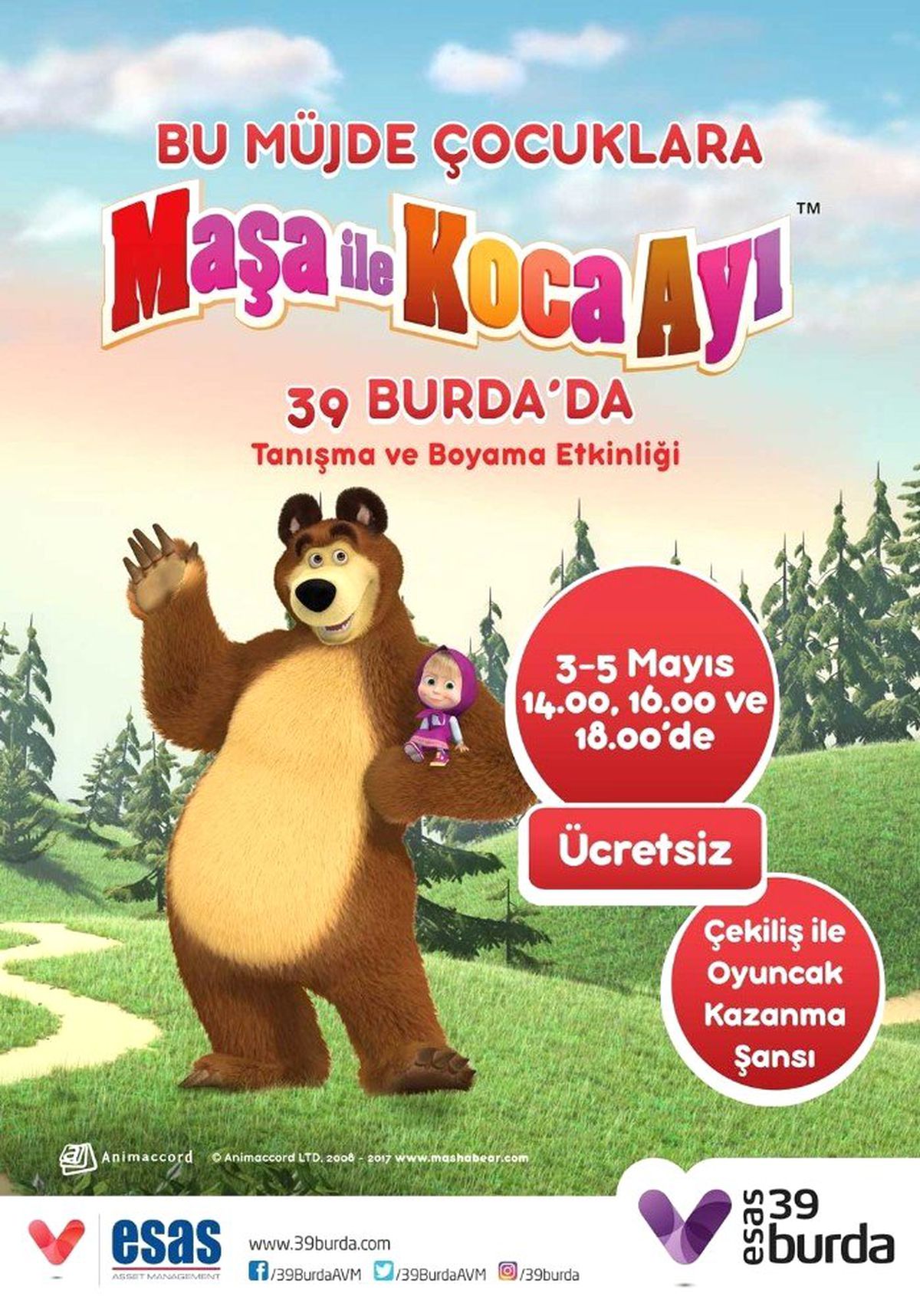 Maşa ile Koca Ayı 39 Burda\'da