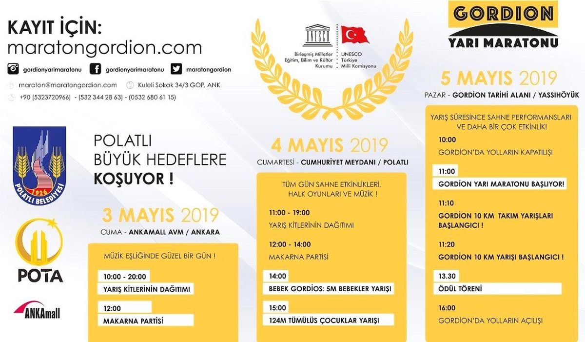 Polatlı\'da 2. Uluslararası Gordion Yarı Maratonu