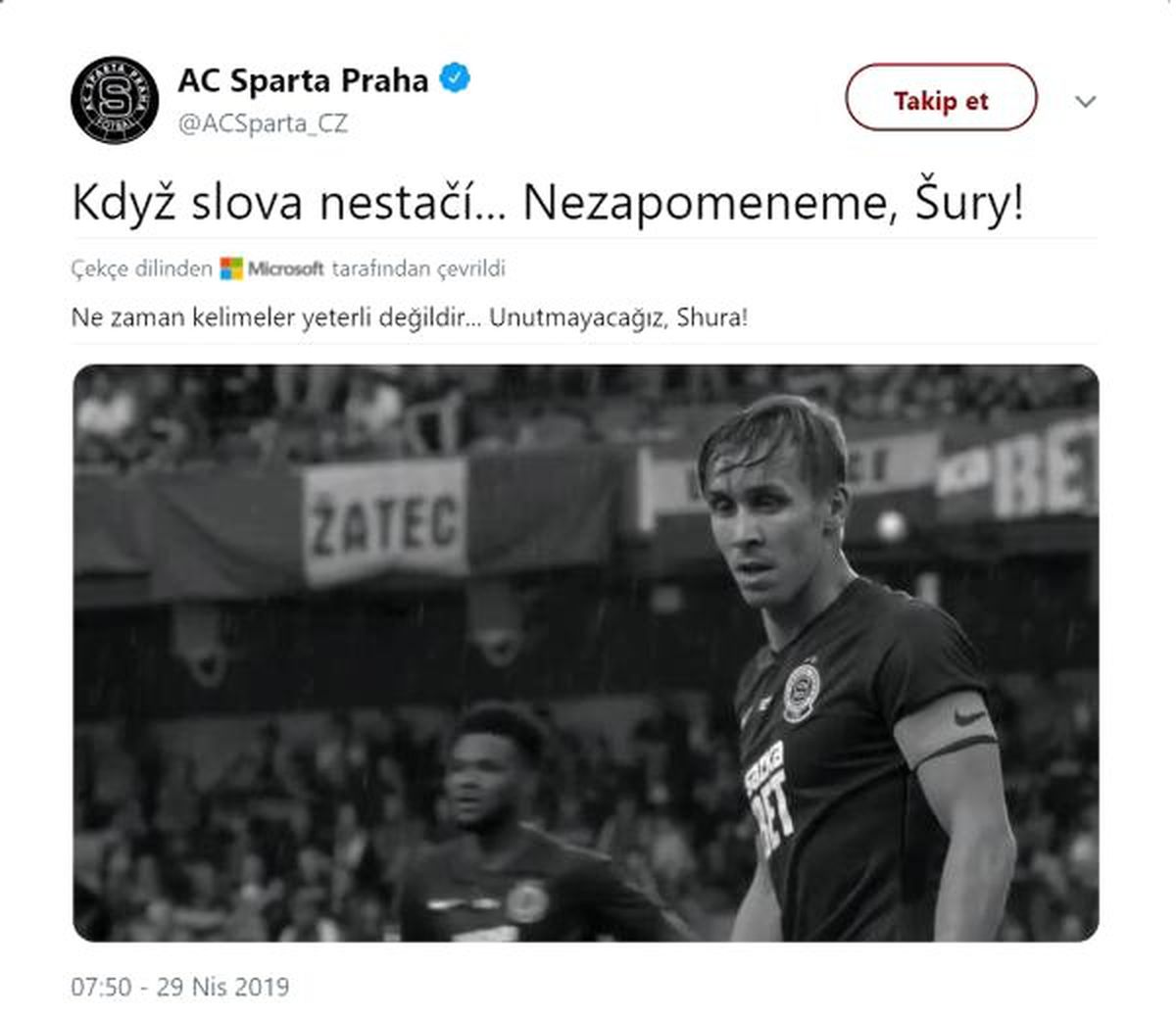 Sparta Prag\'dan Duygusal Sural Paylaşımı