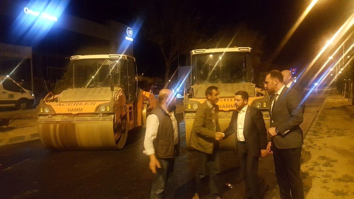Başkan Arı\'dan Gece Mesaisi