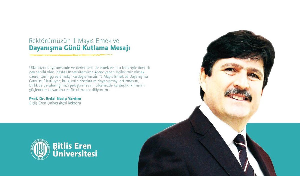 Beü Rektörü Yardım\'dan 1 Mayıs Mesajı