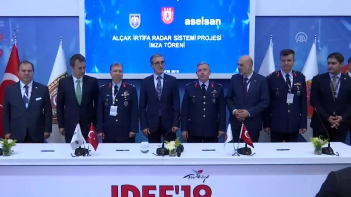 Idef\'19 İş Birliği Anlaşmaları - Alçak İrtifa Radar Sistemi Projesi İmza Töreni