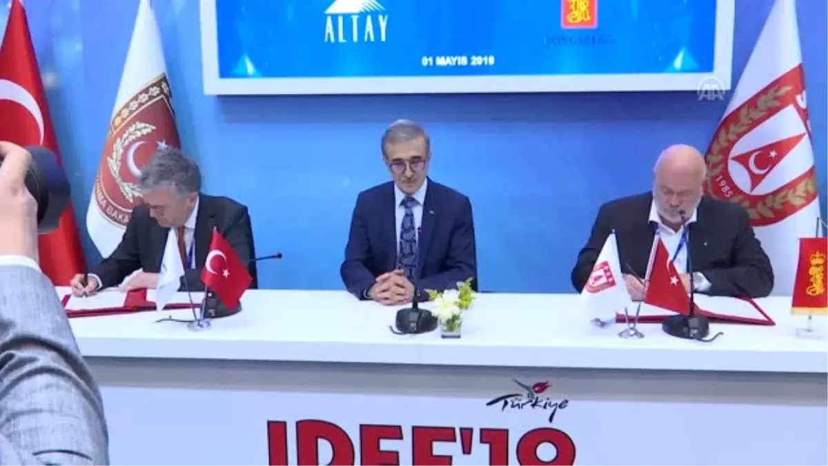 Idef\'19 İş Birliği Anlaşmaları - Altay Yazılım ile Norveçli Kongsberg İmza Töreni