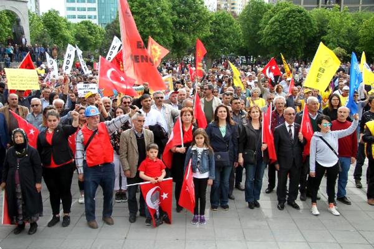 Kayseri\'de 1 Mayıs Kutlandı
