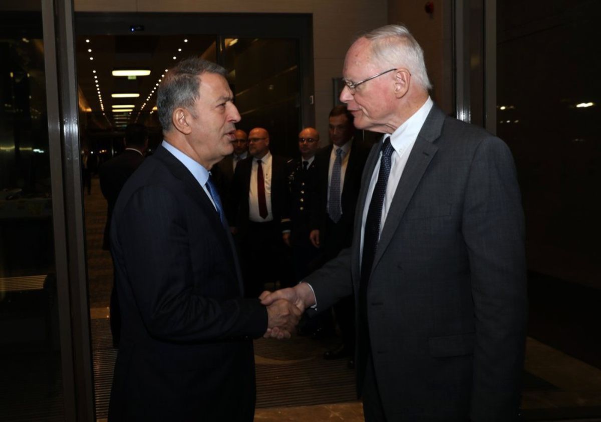 Bakan Akar, ABD\'nin Suriye Temsilcisi Jeffrey ile Görüştü