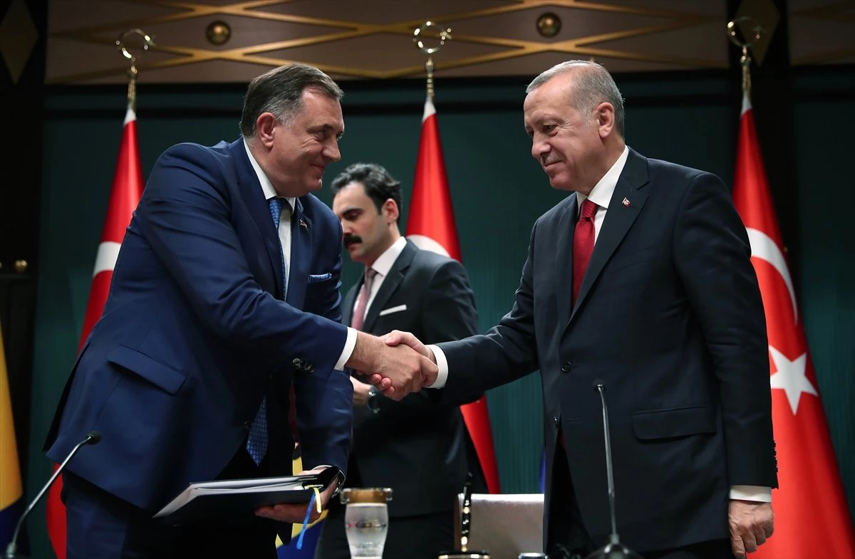 Erdoğan-Dodik-Caferoviç Ortak Basın Toplantısı